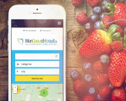 La version mobile du portail des entreprises du coeur d'hérault