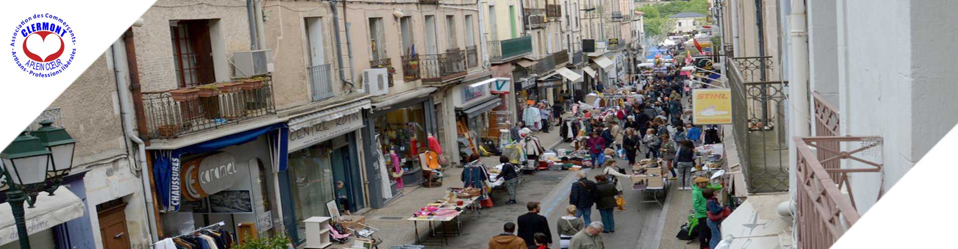 l'association des commerçants et artisans de clermont l'hérault. Clermont Plein Coeur