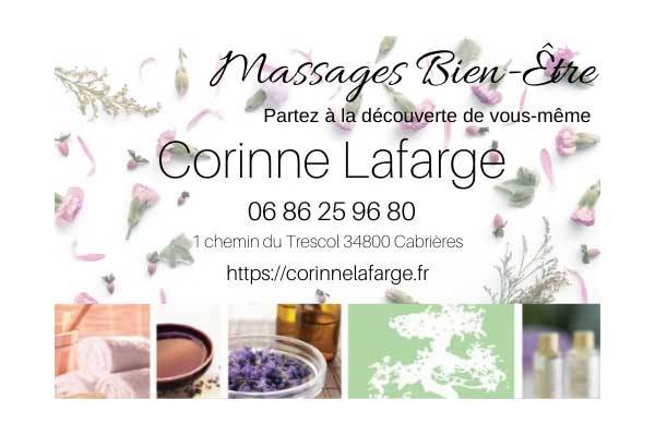 Corinne Lafarge - Massage Bien-Être à Canrières dans l'Hérault