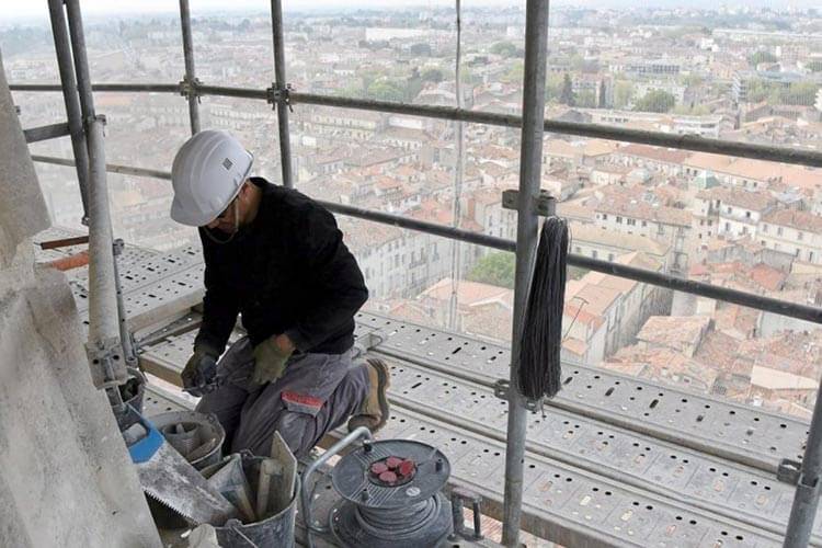 Restauration de la cathédrale Sainte Anne à Montpellier par l'entreprise Muzzarelli et Fils du Bosc en Coeur d'Hérault